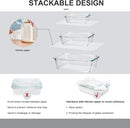 Glass Food Storage Containers with Lids Airtight, Glass Meal Prep Containers…