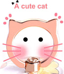 Cat Phone Ring Holder - EI Sonador Clear Cell Phone Ring Holder Transparent Stand Finger Grip (1 Silver + 1 Rose Gold Cat) photo 4