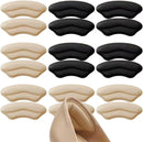 9 Pairs Heel Pads for Shoes High Heels, Shoe Inserts for Women Men, Heel Grips Liner for Womens, Foot Protectors Cushion Liners for Blisters, Heel Pain, Loose Shoes, Comfort Fillers (Beige Black) - Beigeblack | 9 Pairs — 1