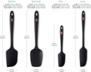 DI ORO Silicone Spatula Set - 600F Heat Resistant, 4-Pc Black — 4
