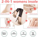 XINIFOOT 3 Pairs Heel Insoles, Shoe Insoles with Heel Grips, Sponge Shoes Pads Heel Cushions, Comfort Shoe Insoles for Loose Shoes, Feet Pain Relief, Women 5-9 Flesh Round — 6