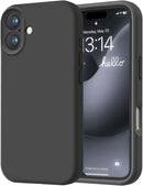 LOVE 3000 Designed for iPhone 16 Case, Premium Silicone with [Soft Anti-Scratch Microfiber Lining] Shockproof Protective Phone Case for Men Women Girls 6.1", Black — 1