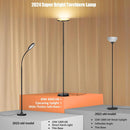 Floor Lamp, Upgraded 40W 4000LM Super Bright Torchiere LED Floor Lamps for Living Room, Stepless Dimmable Color… — 2