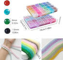 【2 Pack】 More Than 1300PCS Round Glass Beads for Jewelry Making,48 Colors 8mm Crystal Beads for Bracelets Jewelry… — 2