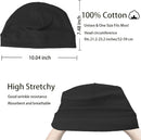 vidsel 100% Cotton Skull Caps Beanie Night Cap Sleep Hats for Men Women — 2