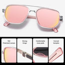 KUGUAOK Tangle Free Polarized Aviator Sunglasses for Women UV Protection Sports Running Sun Glasses Unisex Shades | Xh-1pcs-pink | 56 Millimeters — 5
