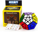 CuberSpeed QY Toys 12 Sided Megamin Cube 3x3 Pentagonal Dodecahedron Speed Cube Puzzle Toy QiHeng Black Speed Cube — 4
