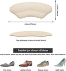 Heel Grips Liner Cushions Inserts for Loose Shoes, Heel Pads Snugs for Shoe Too Big Men Women, Filler Improved Shoe Fit and Comfort, Stop Heel Slip and Blister (4 Pairs) (Pale Apricot+Black) — 2
