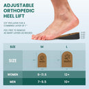 Adjustable Heel Lift Inserts for Shoes - Welnove 4 Layers Orthopedic Shoe Lifts for Women Uneven Legs Leg Length Discrepancy Heel Pain - Heel Insert (Brown,Size M Pack of 2) — 6