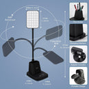 LED Desk Lamp with 10W Wireless Charging & Pen Holder, Black — 6