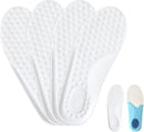 Piriuuo 2 Pairs Kids Memory Foam Insoles, Cropable Kids Insoles Soft Comfortable Shoe Insoles Shock Absorption Insoles Sweat-Absorbent Replacement Insoles for Kids Shoes (2.5-4) — 1