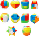 Bbiamsleep 20 Pcs Brain Teasers Puzzle Game Plastic Original 3D Sphere Puzzle Magic Ball Brain Teaser Puzzles Intelligence Game Puzzles for Boys and Girls Educational — 1