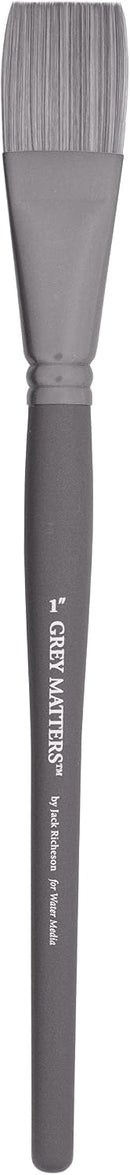 Jack Richeson 983210 Grey Matters Flat 1" Synthetic for Watercolor — 1