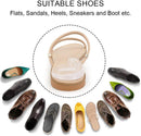 Dr. Foot's Supination Insoles & Overpronation Insoles, Medial & Lateral Heel Cups for Foot Alignment, Knee Pain, Bow Legs, Osteoarthritis - Clear - Small - Kids' 1-5.5|Women's 4-7.5 — 5