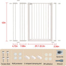 43 inch Tall Safety Dog Gate Adjustable 29.7-45.2 inch Extra-Wide Metal Pet…