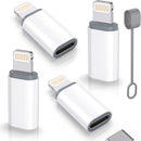 USB C Type C to Lightning Adapter MFi Certified 4 Pack 27W Fast Charging Support Data Sync,Lightning to USB Type C Cable Adapter for iPhone/iPad/for Airpods,with Anti-Lost Loop,Not for Audio/OTG photo 1