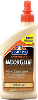 Elmer's E7010 Carpenter's Wood Glue, Interior, 8 Ounces, Tan — 1