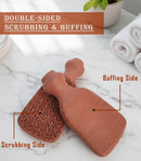 BEAUTICONE 100% Natural Terracotta Pumice Stone for Feet - Durable Callus Remover for Cracked Heels & Dead Skin - Dual Sided Foot Scrubber Pedicure Tool for Foot Care, Foot Exfoliator - Terra Glow — 2