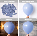 Voircoloria 105pcs Dusty Blue Party Latex Balloons, 12inch | 19 Dusty Blue | 12 inch - 105pcs — 3