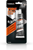 Visbella Tire Repair Glue, Black Rubber Cement, Sidewall Tire Scratch Repair Sealer, Fix a Flat, Restore & Protect… — 1