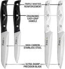 HAMMER IRON ALLEY 4PCS Paring Knife - 4/4.5 inch Fruit and Vegetable Paring Knives - Ultra Sharp Kitchen Knife -… — 3