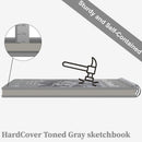 Fuxi Toned Gray Sketchbook, 2-Pack - 5.5" x 8.5", | 85lb/130gsm Charcoal Drawing Paper, 50 Sheets Per Pad. | 5.5" x 8.5" (Pack of 2) — 6