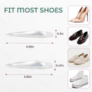 Arch Support Inserts Flat Feet - Welnove 8-Pair Gel Arch Support Insoles for Plantar Fasciitis, Foot Pain Fatigue Relief - Soft Heel Pads Adhesive Fit Most Shoes, Men Women, 0.47" Height | Clear — 5