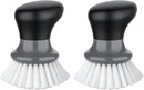 MR.SIGA Dish Scrub Brush, Palm Brush Dish Scrubber, Gray, Pack of 2 — 1