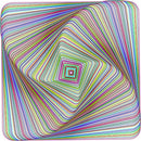 Bgraamiens Puzzle-Twisted 3D Colorful squares-1000 Pieces Square Puzzle Color…
