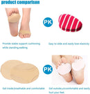 Metatarsal Pads Sleeve(4 PCS),Comfortable Ball of Foot Cushions with Soft Breathable Fabric for Women and Men, Forefoot Gel Pads for Feet Mortons Neuroma Pain Relief and Prevent Calluses Blisters 6