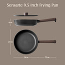 SENSARTE 9.5" Non Stick Frying Pans Skillet with Lid, PFOA/PFOS Free