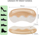 VivoFoot 4 Pairs Anti-Slip Heel Grips for Shoes Too Big, Gel Heel Liners & Pads for Loose Shoes, Self-Adhesive Back of Heel Cushion Inserts, Heel Blister Protectors for Women & Men (Beige+Black) — 5
