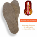 Alpaca Wool Warm Shoe Insoles Soft Winter Replacement Inserts for Boots - Light Brown Alpaca — 5