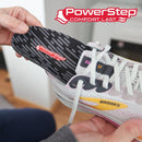 PowerStep Comfort Last Insoles, Cushioning Gel Insoles for Standing All Day, Foot Arch Discomfort, Heel Pain, Heel Spurs, All Day Comfort, Made in the USA - Black/Grey — 5