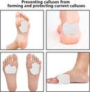 20 Pieces Felt Foot Pads for Dancer Callus Sesamoiditis Pads for Ball of feet Pain Relief Forefoot Cushion Pads Self-Adhesive Foot Foam Cushion Pads for Men Women(White) 5