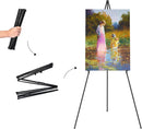 Easel Stand for Sign, Aredy 63" Portable Painting Easel, Lightweight Metal Easels for Painting Canvas, Wedding Sign (2 Pack) — 2