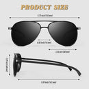 CGID Polarized Sunglasses Men Womens Pilot Style Mirrored Shades UV400 GA61 | Al-mg Frame |60mm| Black Grey | 60 Millimeters — 7