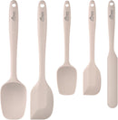 HOTEC 600℉ Heat Resistant BPA-Free Silicone Rubber Spatula Set,Kitchen Cooking…