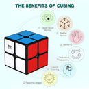 Qiyi Qidi Speed Cube 2x2- Smooth Bright-Light Sticker(Classic Colors) - 2x2x2 Puzzles Toys, The Most Educational Toy to Effectively Improve Child's Concentration and responsiveness. — 5