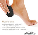 Pumice Stone for Feet - Natural Foot Scrubber for Dead Skin Callus Removal - Black — 4