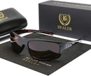 BEALER Polarized Sports Sunglasses for Men Lightweight TR90 Frame Sun Glasses Driving Cycling Fishing UV Protection Shades | Z07 Glossy Black/Grey + Glossy Brown/Brown | 62 Millimeters — 4
