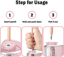 Aogwat Pencil Sharpener Electric Pencil Sharpener for Kids, Blade to Fast Sharpen, Suitable for No.2/School/Classroom/Office/Home (Pink) — 4