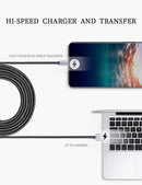 Teeind USB C Cable 6ft 5Pack, 3A Fast Charging Nylon Braided Type C Cord photo 5