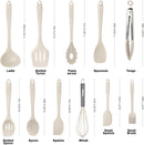 Kitchen Utensil Set - 11 Cooking Utensils - Colorful Silicone Kitchen Utensils - Nonstick Cookware with Spatula Set… — 2