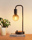 ONEWISH Industrial Table Lamp for Bedroom, Fully Dimmable Modern Bedside Lamps with 2700K Warm Light Bulb for Kids… — 1