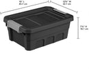 Sterilite Stacker Tote with Latching Lids for Garage, 4 Gallon, 6-Pack — 3