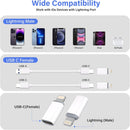 USB C Type C to Lightning Adapter MFi Certified 4 Pack 27W Fast Charging Support Data Sync,Lightning to USB Type C Cable Adapter for iPhone/iPad/for Airpods,with Anti-Lost Loop,Not for Audio/OTG photo 6