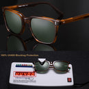 CARFIA Polarized Men's Sunglasses UV400 Protection Cool Man Shades CA5354 | 2. Stripe Frame Green Lens | Multicolor — 5