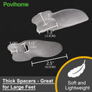 Povihome 8 Pack Bunion Cushion and Protector(1/2'' Thick), Bunion Pads, Bunion Corrector and Bunion Relief with Gel Shield, Treat Pain in Big Toe Joint, Realign Big Toe and Relieve Bunion Pain | Clear — 5