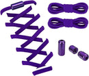 ZHENTOR Elastic Shoe Laces, Elastic No Tie Shoelaces for Sneakers, One Size Fits All Adults and Kids Shoes | Purple | 1 Pair — 1